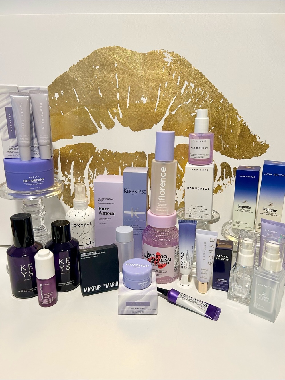 ✨ 25+ Piece Empty Beauty Bottle & Box Lot Display and Repurpose
